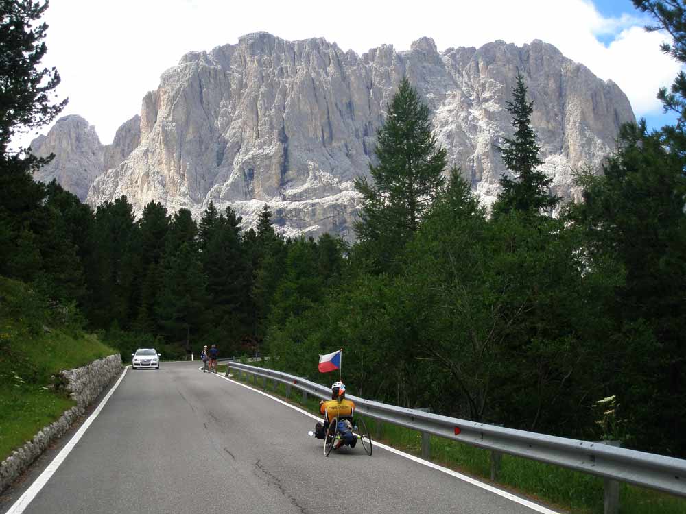 Stoupání na passo di Sella - 25. července 2010