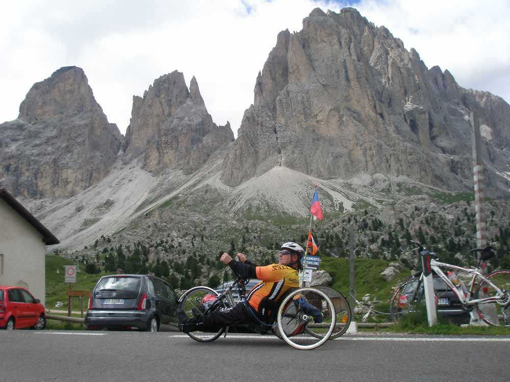 Při výjezdu to vypadalo jako passo di Sella teď vím že musím makat ještě přes kilometr