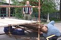 Rej masek - stavění máje - ženatí : svobodní -  Lubojaty 7. 5. 2006