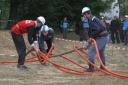 Netradiční soutěž hasičů - Lubojaty 12. 9. 2009