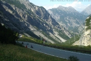 S Janou, Jindřiškou a neznámým cyklistou ve stoupání na PASSO DELLO STELVIO. 27. 8. 2009